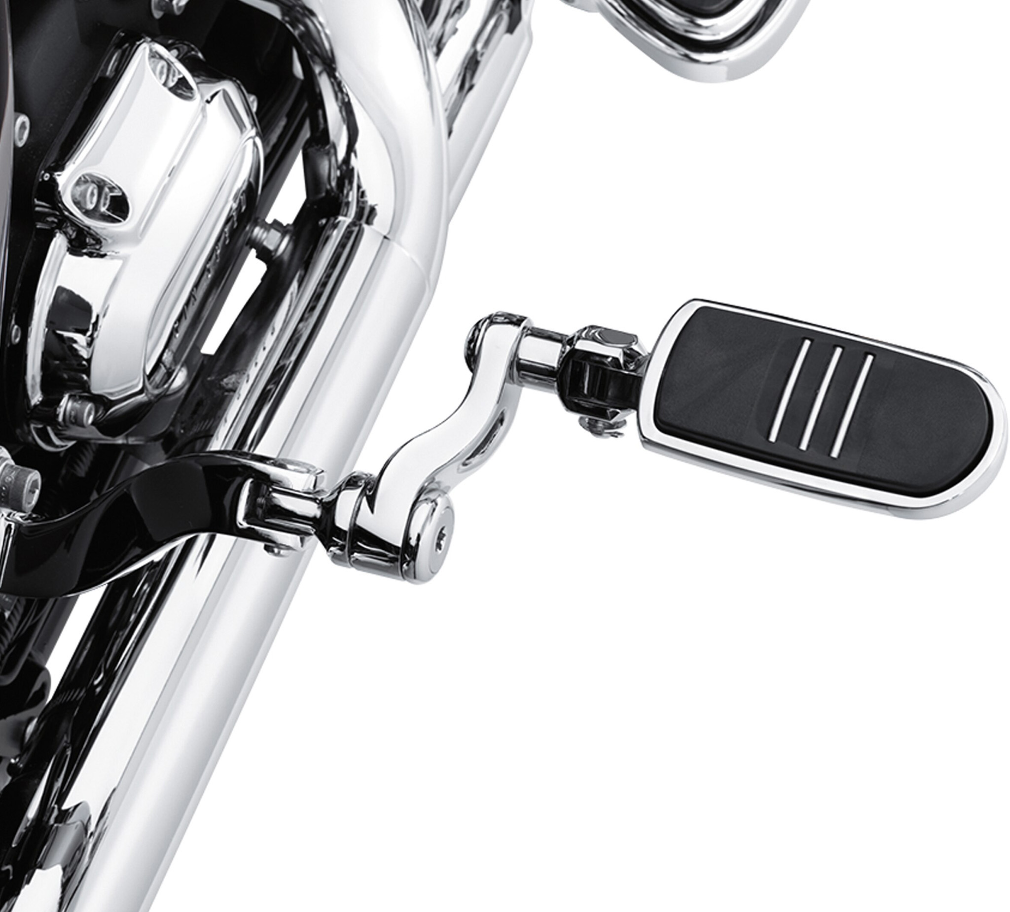 Adjustable Passenger Footpeg Mount Kit Chrome for Harley Davidson by V-Twin 